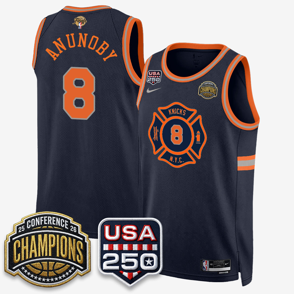 NYK 2026 NBA Eastern Conference Champions City Edition Jersey - Stitched-DTD