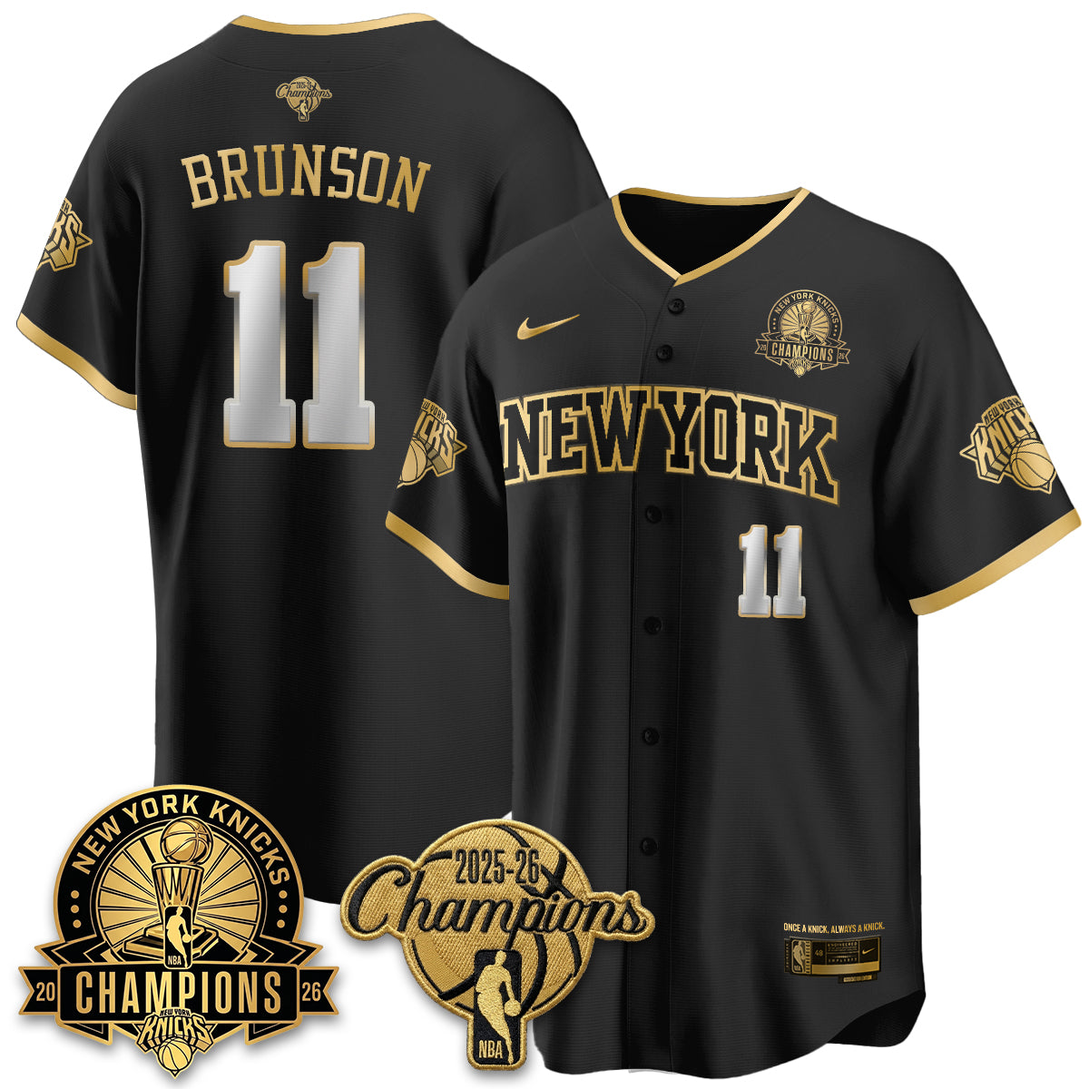 NYK 2026 NBA Champions Special Edition Vapor Jersey V2- Stitched-DTD