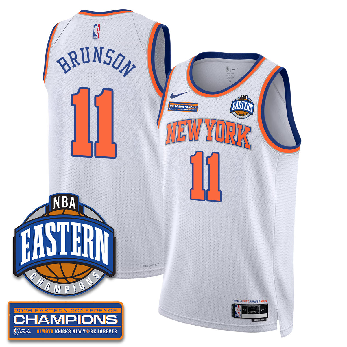 NYK 2026 NBA Eastern Conference Champions Vapor Jersey - Stitched-DTD