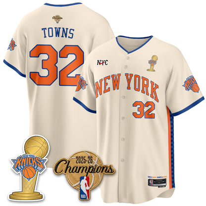 NYK 2026 NBA Champions Vapor Jersey - Stitched-DTD