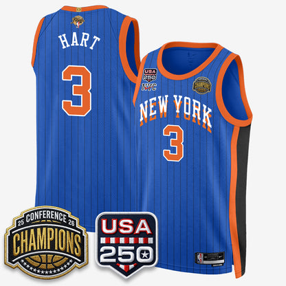 NYK 2026 NBA Eastern Conference Champions City Edition Jersey V2- Stitched-DTD