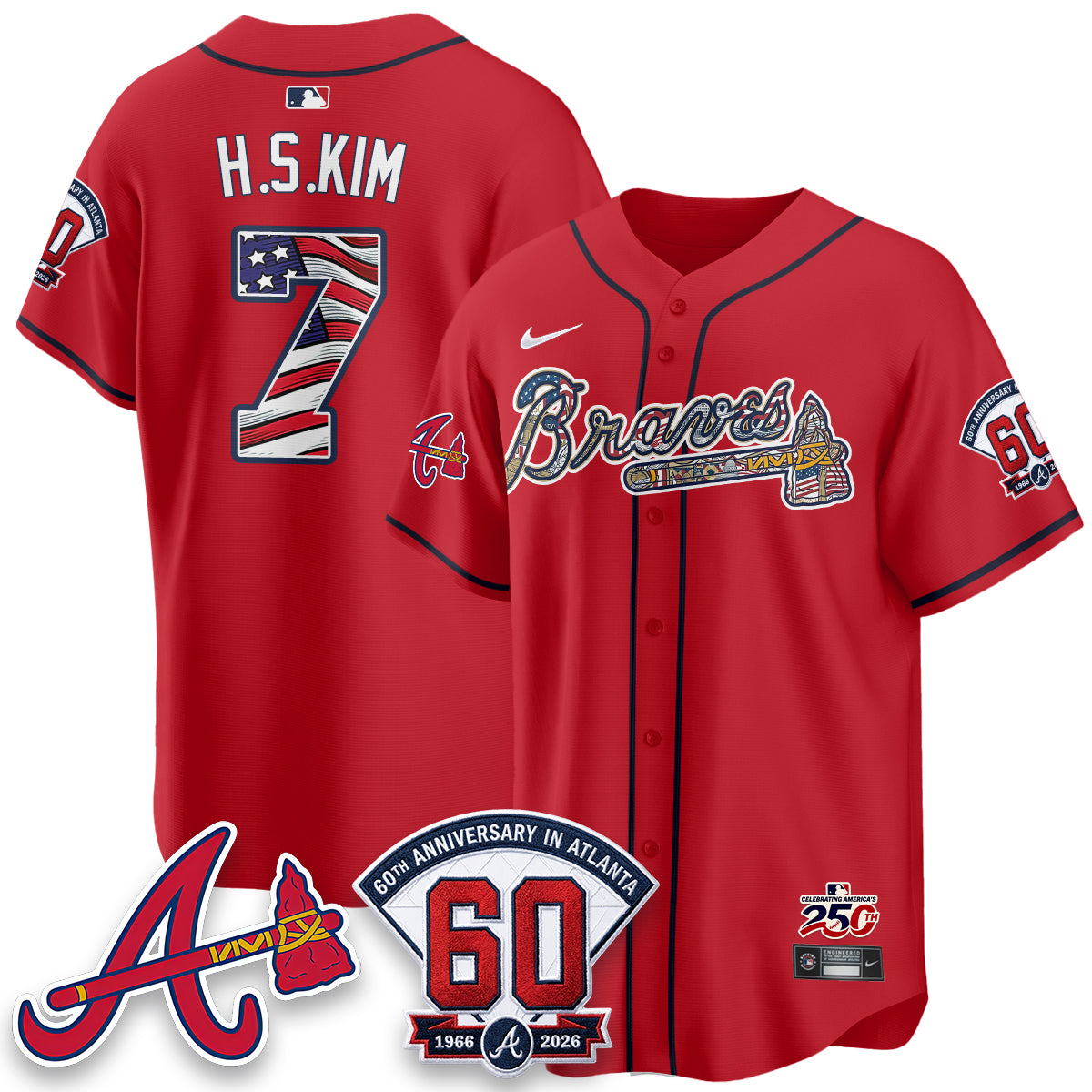 ATL 2026 Independence Day USA Vapor Limited Jersey - Stitched-DTD