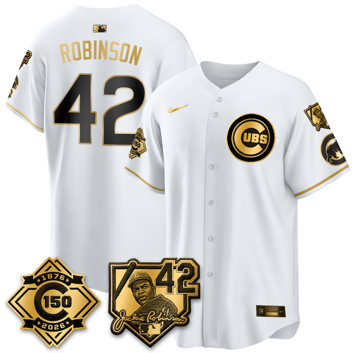CHC 150th Anniversary & Jackie Robinson Day Patch Vapor Premier Limited Jersey - All Stitched-DTD