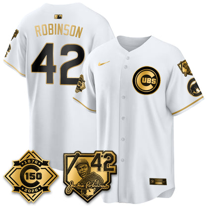 CHC 150th Anniversary & Jackie Robinson Day Patch Vapor Premier Limited Jersey - All Stitched-DTD