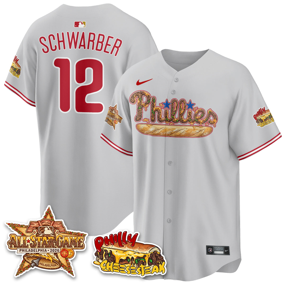 Philadelphia Phillies Cheesesteak Edition Vapor Limited Jersey - Stitched-DTD