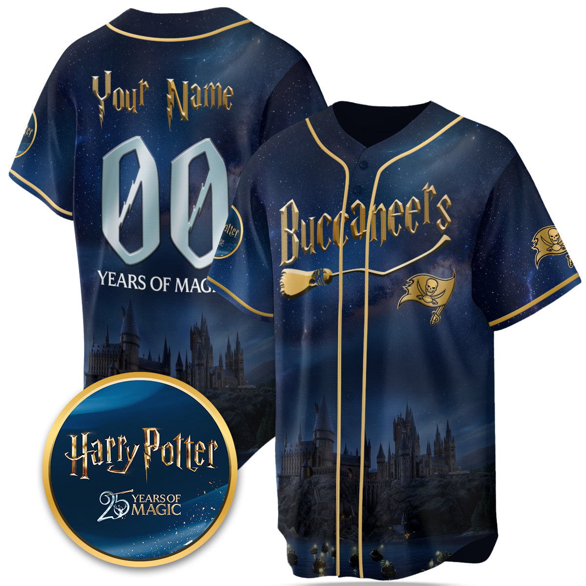 Football Team x HP 25 Years of Magic Limited Edition Custom Jersey - Printed-DTD