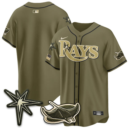 TB New Era Olive 2026 Armed Forces Day Jersey - All Stitched-DTD