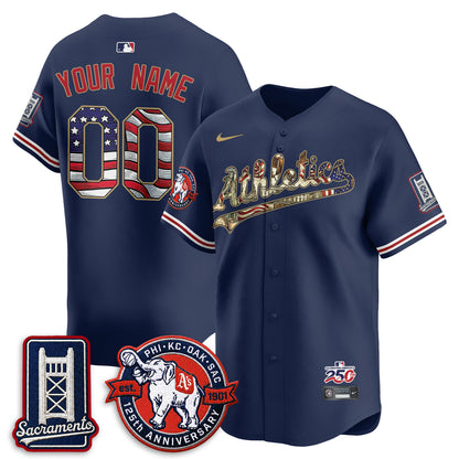 OAK  2026 Independence Day USA Vapor Custom Jersey - Stitched-DTD