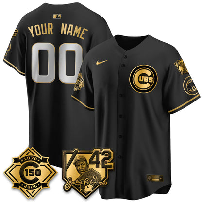 CHC 150th Anniversary & Jackie Robinson Day Patch Vapor Premier Limited Custom Jersey - All Stitched-DTD