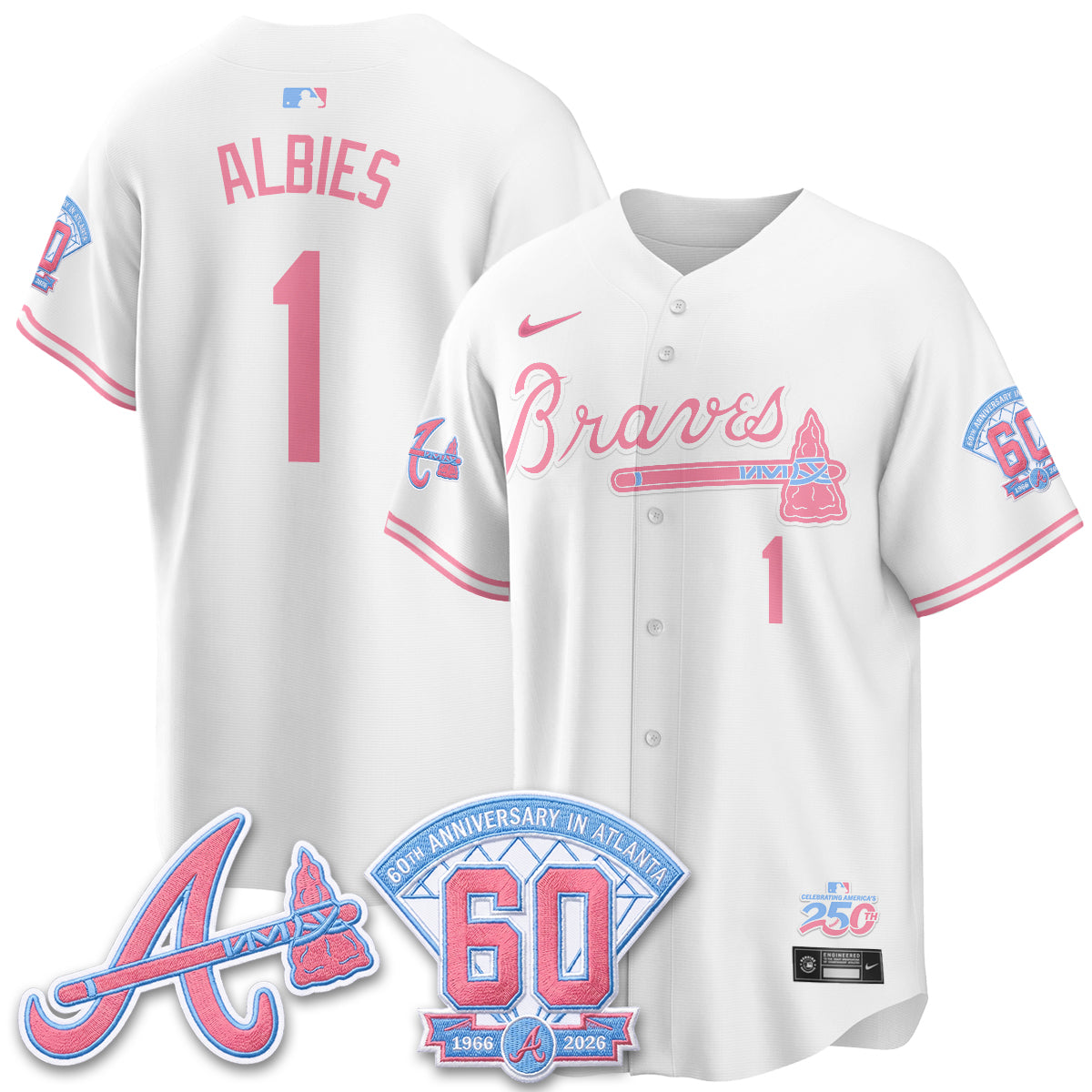 ATL x Bubblegum Vapor Jersey - Stitched-DTD