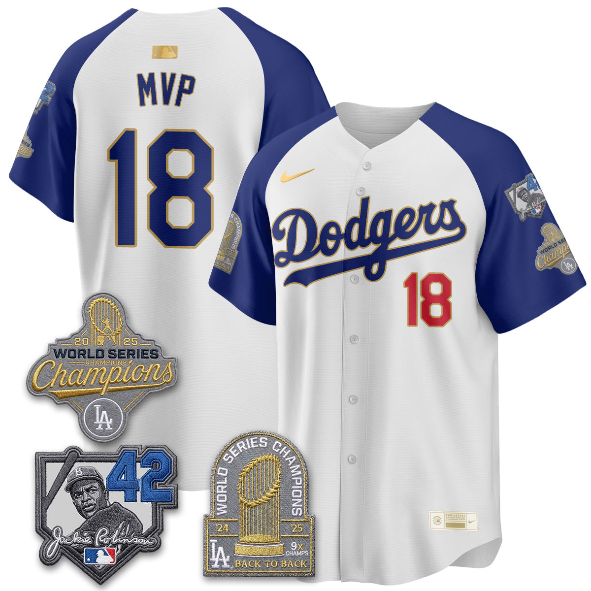 LAD 2026 Jackie Robinson New Era Vapor Limited Jersey - All Stitched-DTD