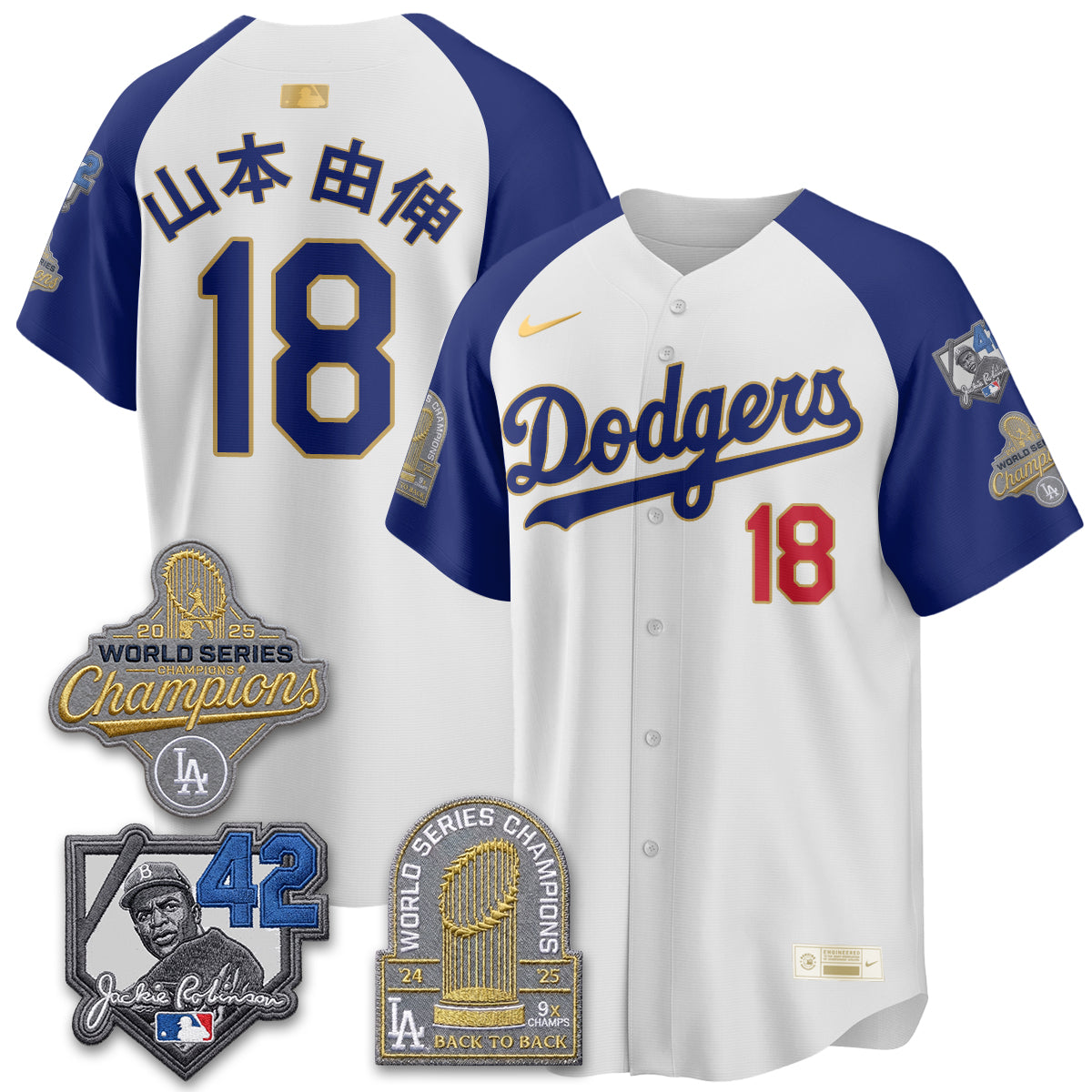 LAD 2026 Jackie Robinson New Era Vapor Limited Jersey - All Stitched-DTD