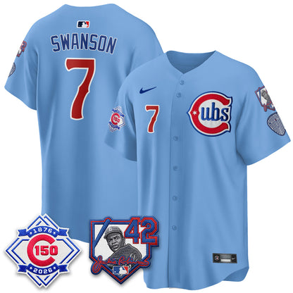 CHC 150th Anniversary & Jackie Robinson Day Patch Vapor Premier Limited Jersey - All Stitched-DTD