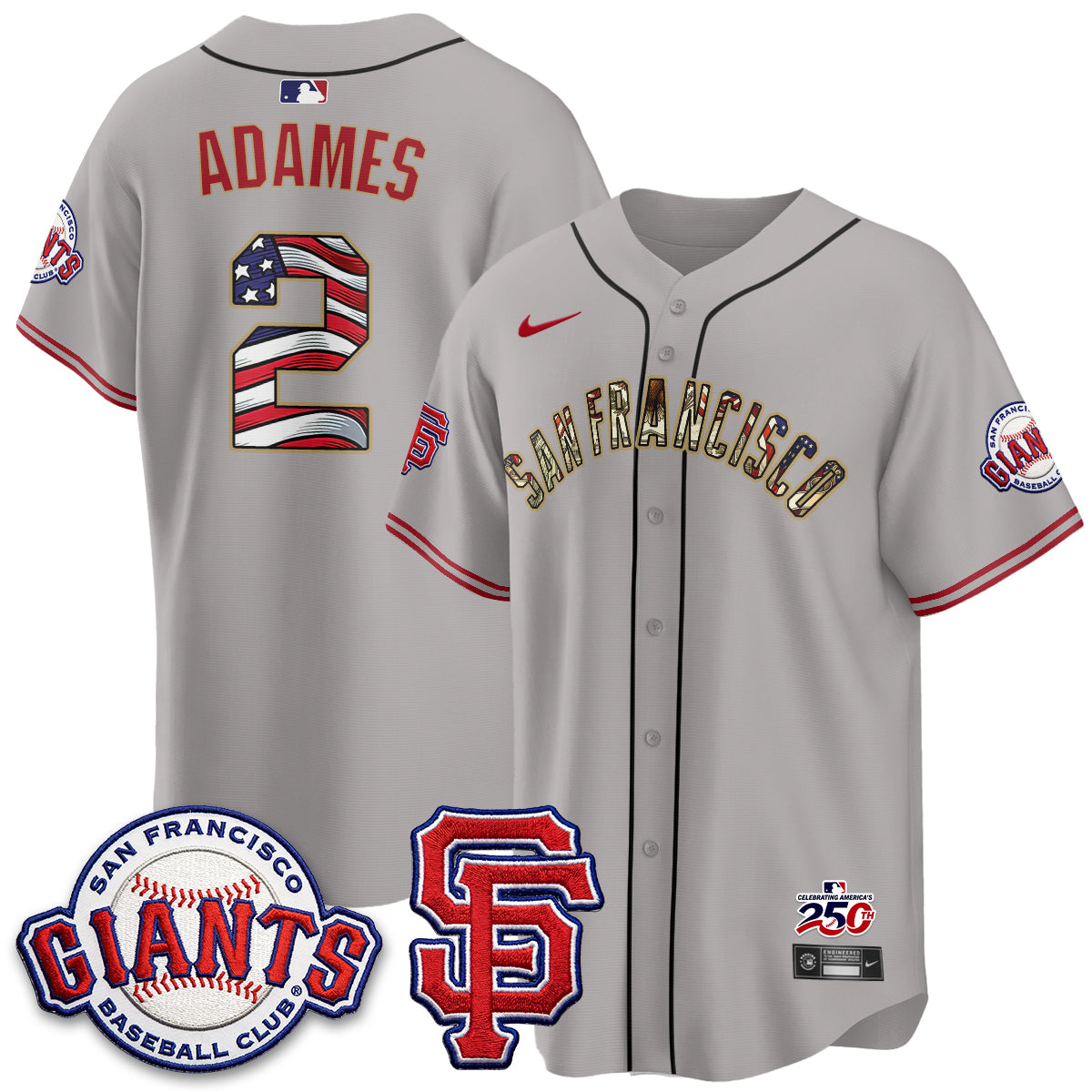 San Francisco Giants2026 Independence Day USA Jersey - All Stitched-DTD