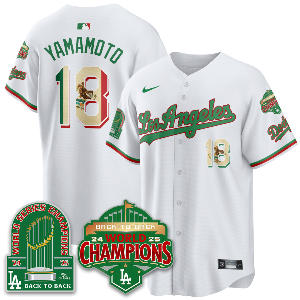 LAD Mexico Vapor Limited Jersey - 9x & B2B Champs - All Stitched-DTD