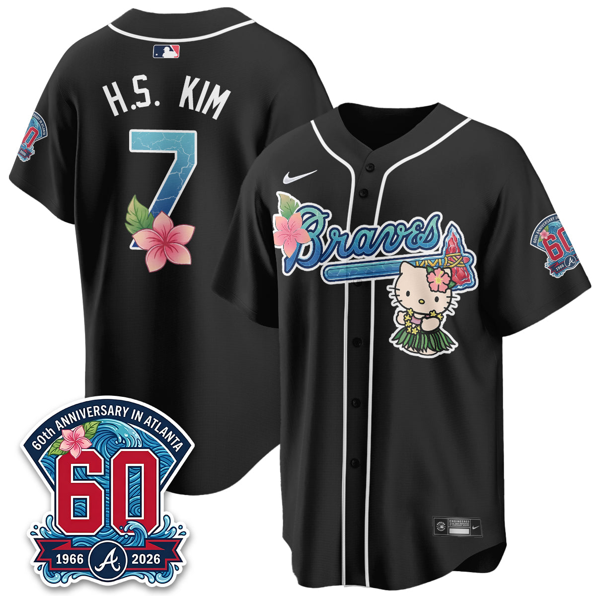 ATL x Meow Aloha Spirit Vapor Jersey - Stitched-DTD
