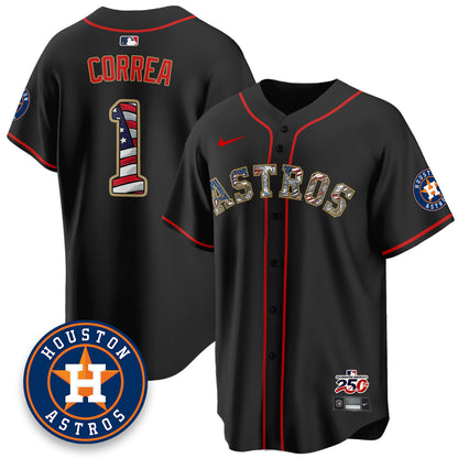 HOU 2026 Independence Day USA Vapor Limited Jersey - Stitched-DTD
