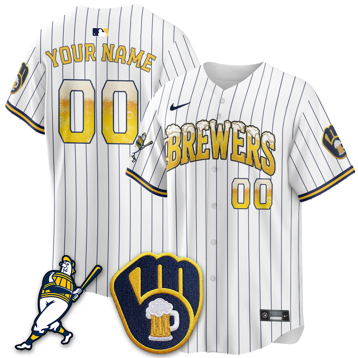 MIL "Pitcher & Pint" Edition Vapor Limited Custom Jersey - Stitched-NQD