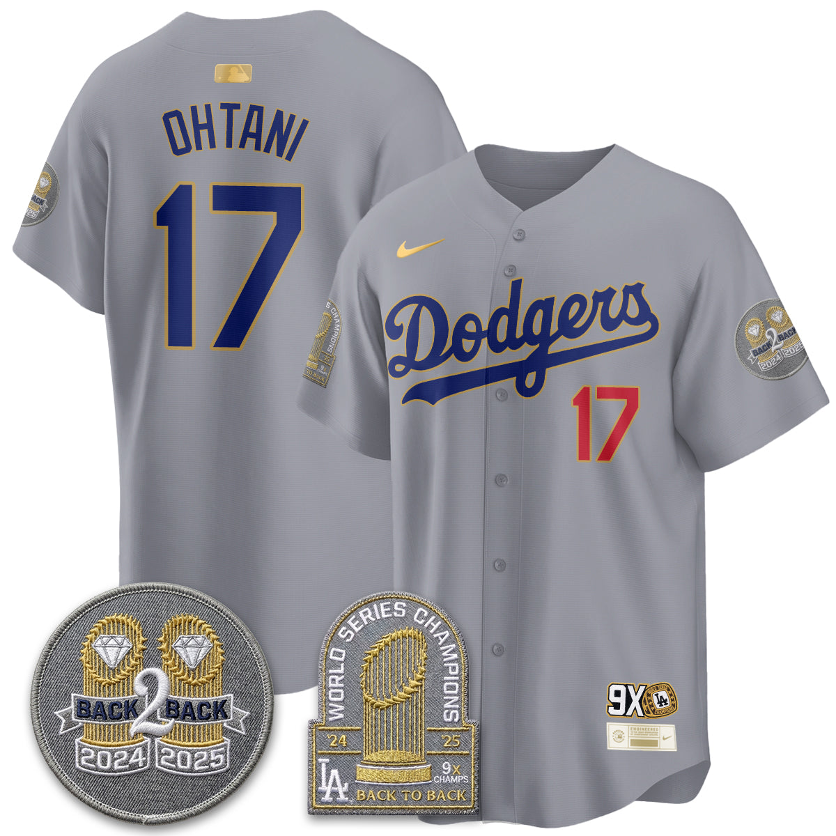 LAD Vapor Limited Jersey - Back to Back Champion - All Stitched-DTD