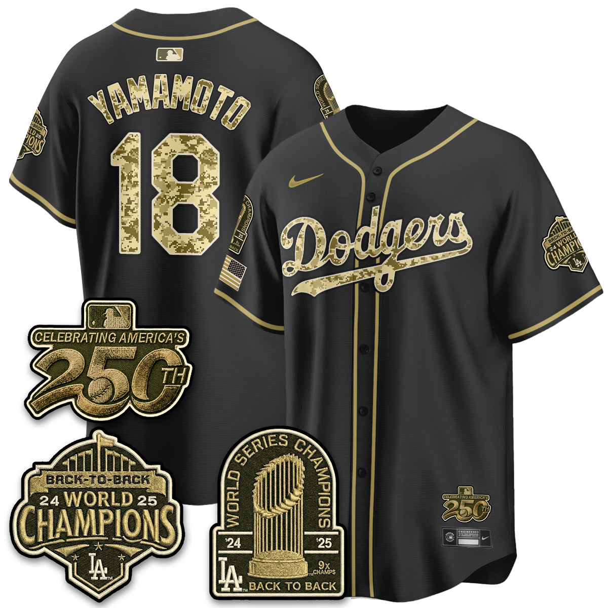 LAD Military Appreciation Game Day Jersey V2 - Stitched-DTD