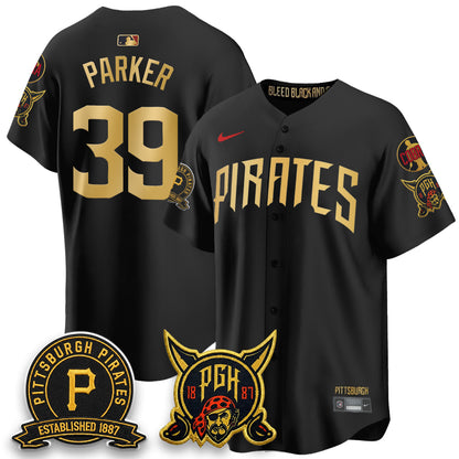 PIT 2026 City Connect Vapor Limited Jersey - Cobra & Est 1887 Patch - All Stitched-DTD