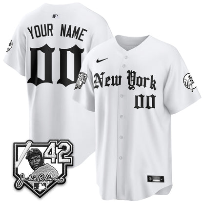 NYY 2026 Jackie Robinson Day Gothic Vapor Custom Limited Jersey - All Stitched-DTD