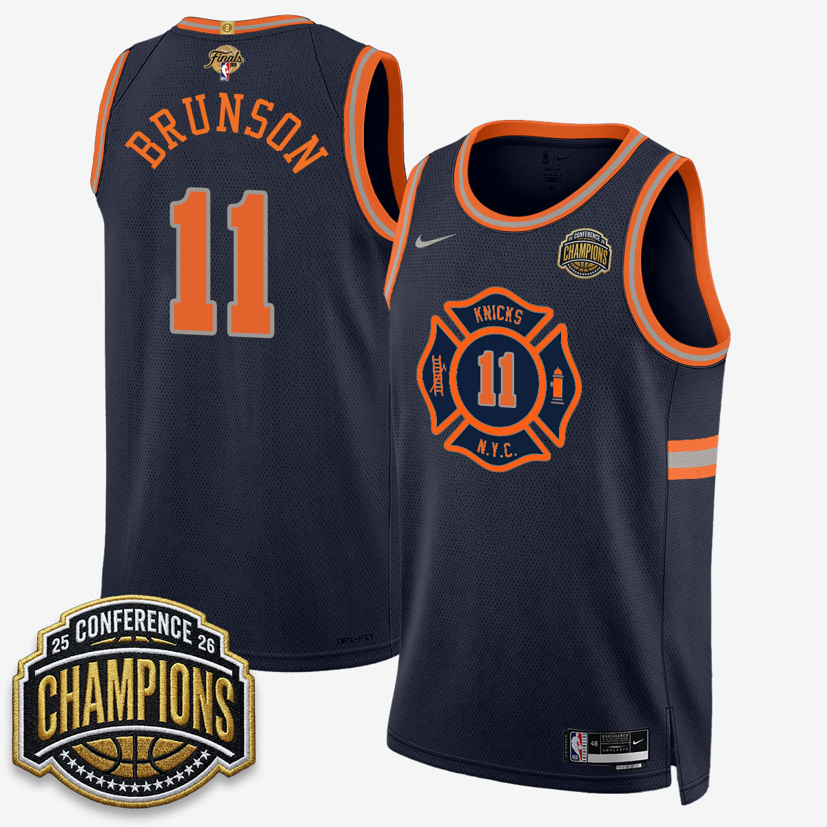 NYK 2026 NBA Finals City Edition Jersey V3- Stitched-DTD