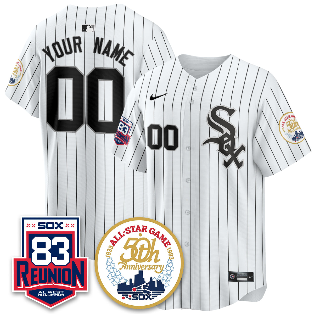 CWS Reunion All West Champions Vapor Custom Jersey - Stitched-DTD