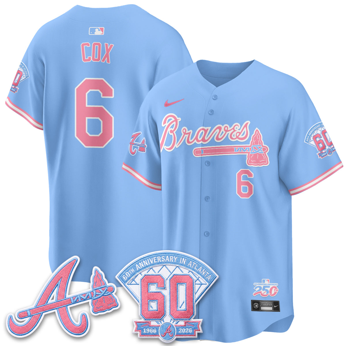ATL x Bubblegum Vapor Jersey - Stitched-DTD