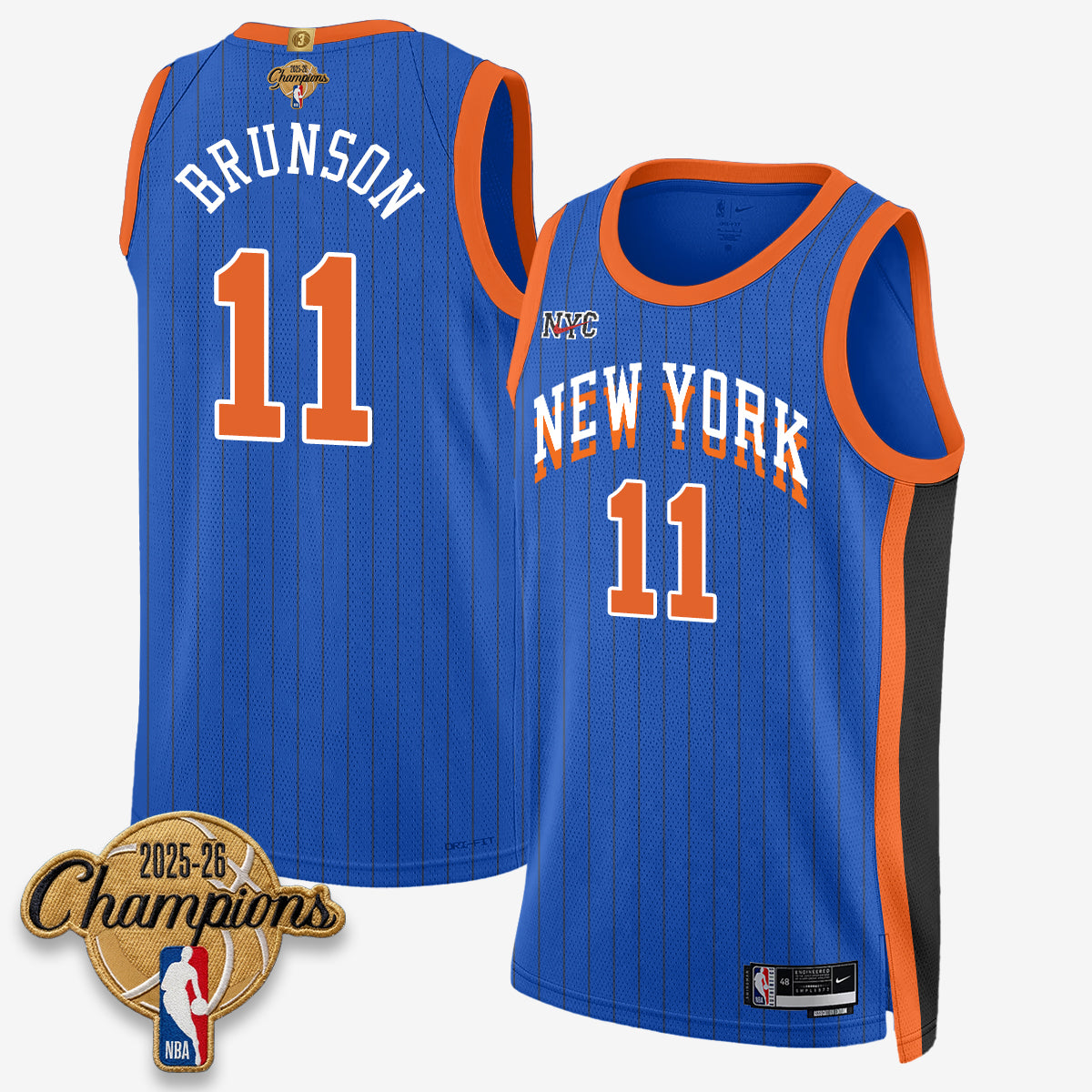 NYK 2026 Basketball Champions Vapor Jersey V2- Stitched-DTD