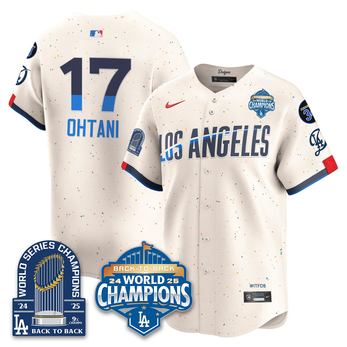 LAD Alternate  Vapor Limited Jersey - 9x Champs - All Stitched-DTD