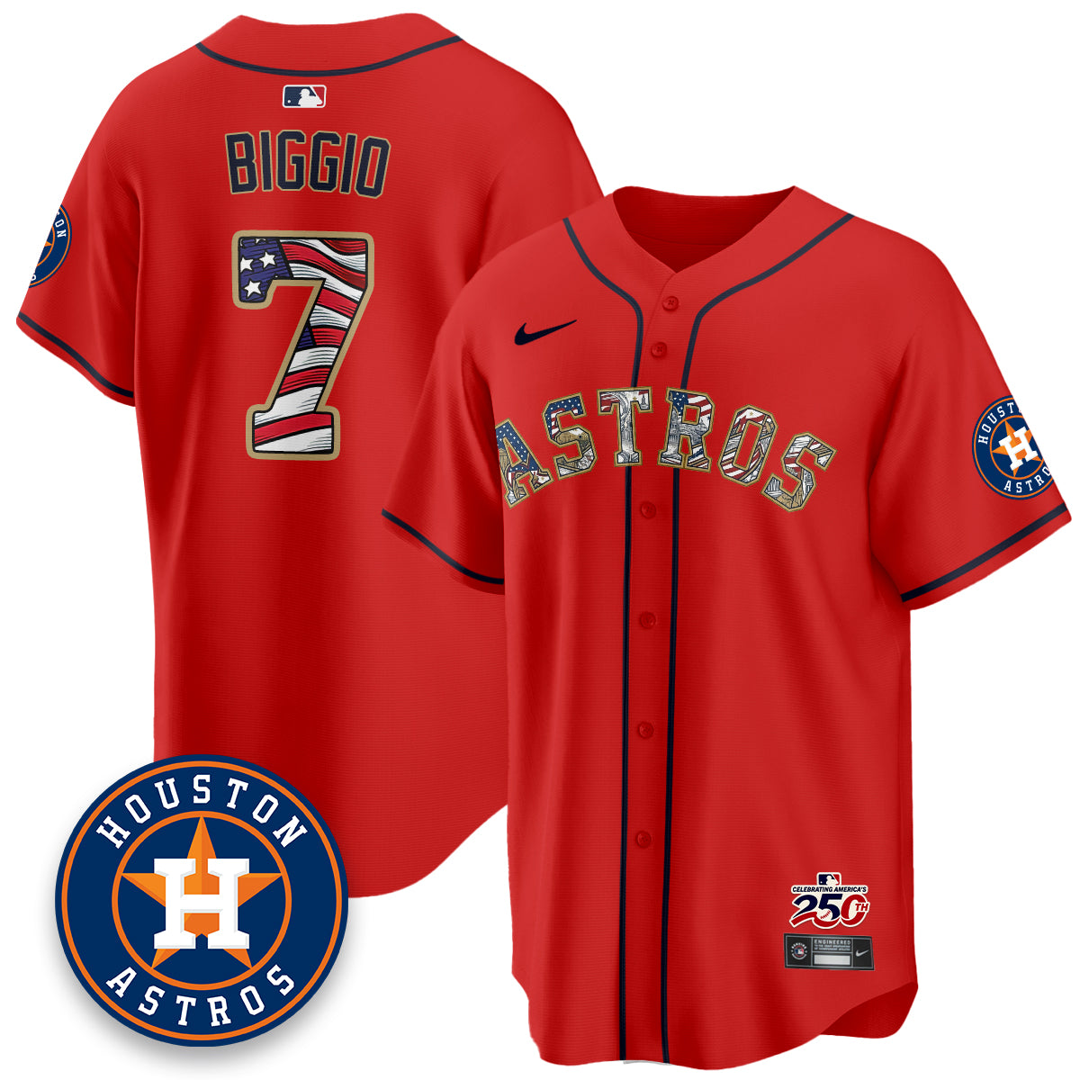 HOU 2026 Independence Day USA Vapor Limited Jersey - Stitched-DTD