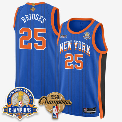 NYK 2026 Basketball Champions Special Edition Vapor Jersey V2- Stitched-DTD