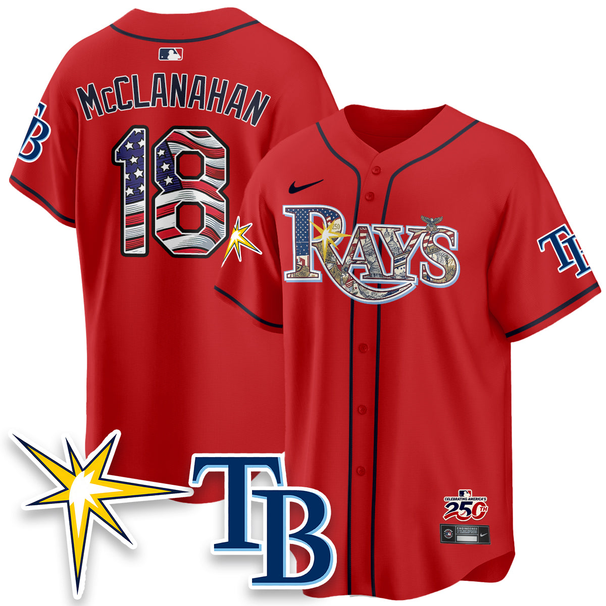 TB Independence Day USA 2026 Vapor Limited Jersey - Stitched-DTD