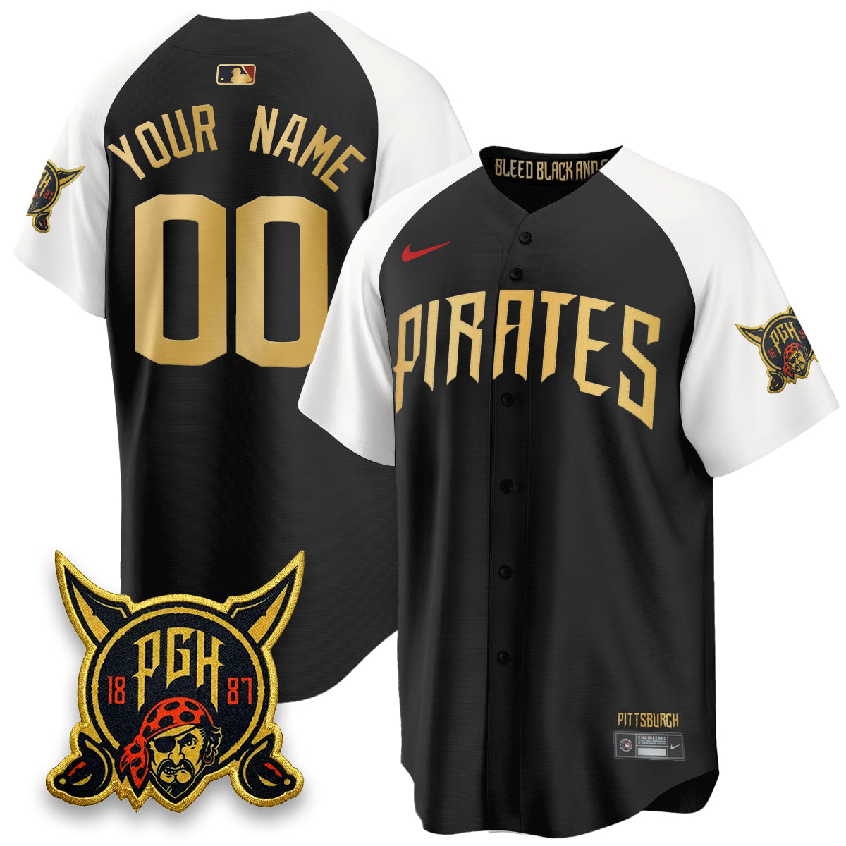 Custom PIT 2026 City Connect Vapor Limited Jersey - All Stitched-DTD