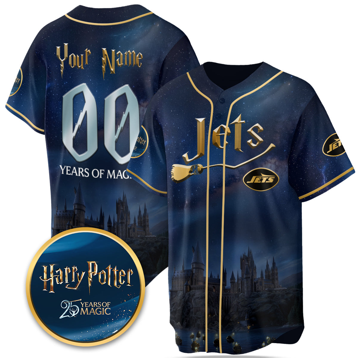 Football Team x HP 25 Years of Magic Limited Edition Custom Jersey - Printed-DTD