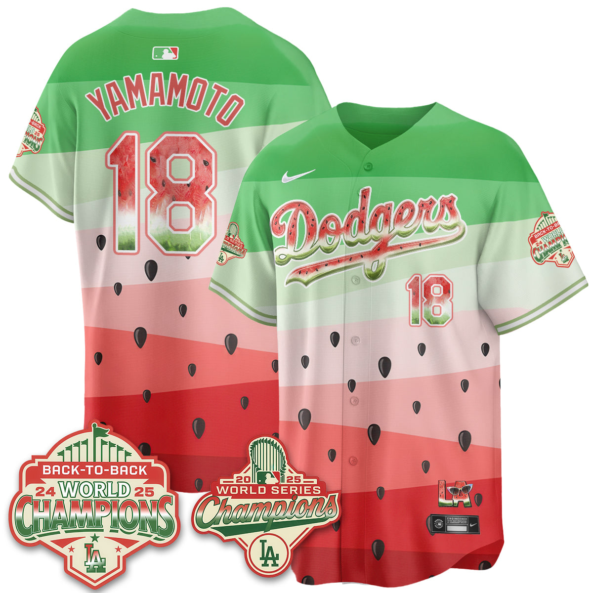 LAD National Watermelon Day Vapor Jersey - Stitched-DTD