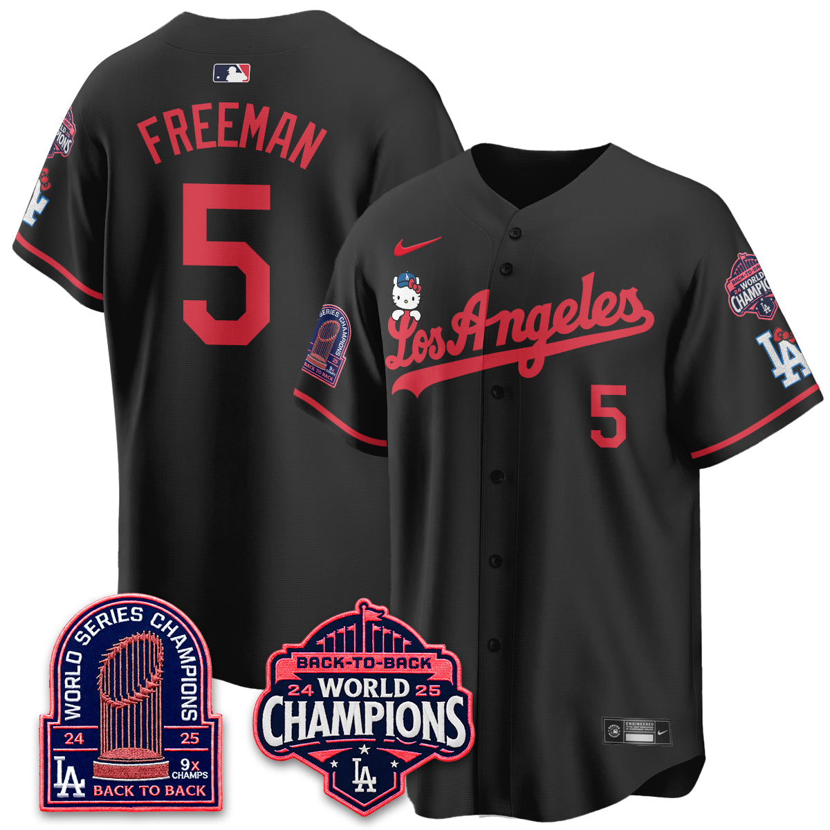 LAD x Hello Kitty Night 2026 Vapor Jersey - All Stitched - V2-DTD