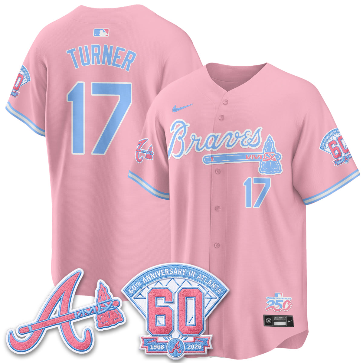 ATL x Bubblegum Vapor Jersey - Stitched-DTD
