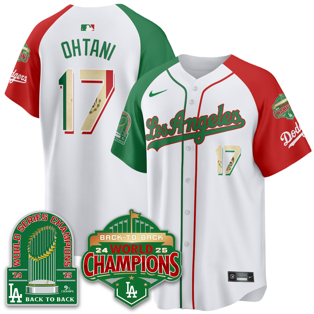 LAD Mexico Vapor Limited Jersey - 9x & B2B Champs - All Stitched-DTD
