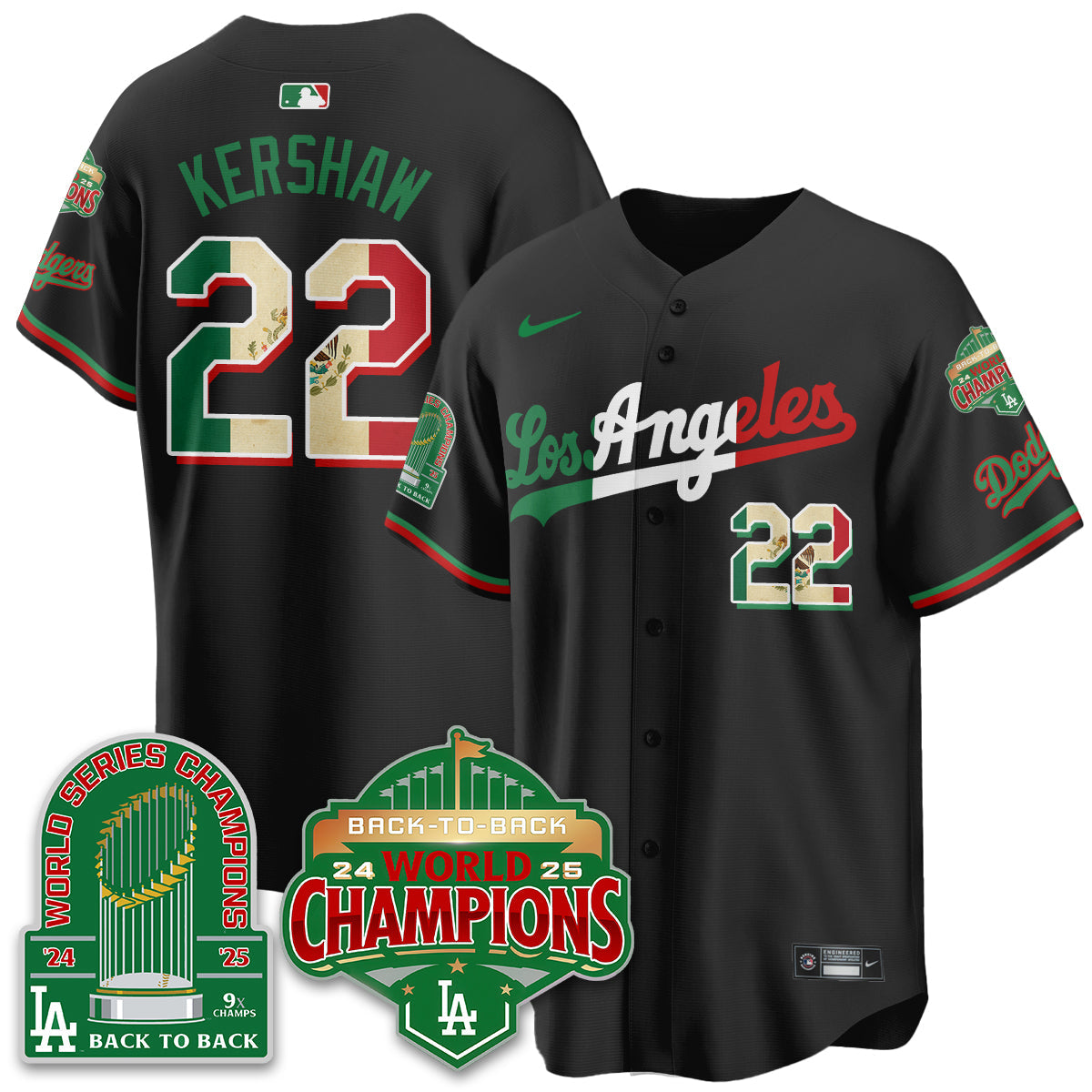 LAD Mexico Vapor Limited Jersey - 9x & B2B Champs - All Stitched-DTD