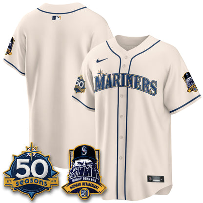 SEA Randy Johnson Vapor Limited Jersey V2- All Stitched-DTD