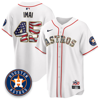 HOU 2026 Independence Day USA Vapor Limited Jersey - Stitched-DTD