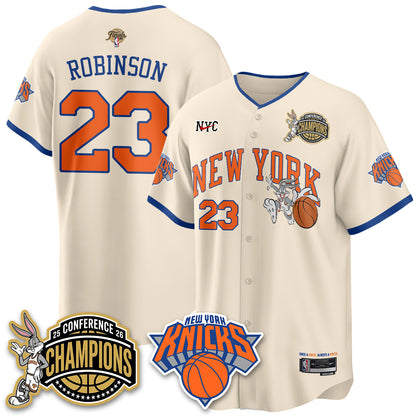 NYK 2026 NBA Finals x Bunny Vapor Jersey V2- Stitched-DTD