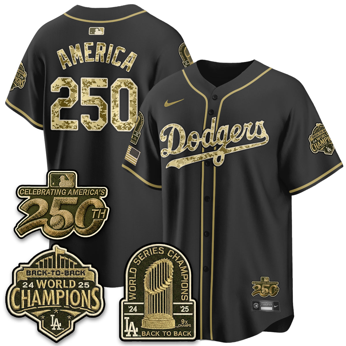 LAD Military Appreciation Game Day Jersey V2 - Stitched-DTD