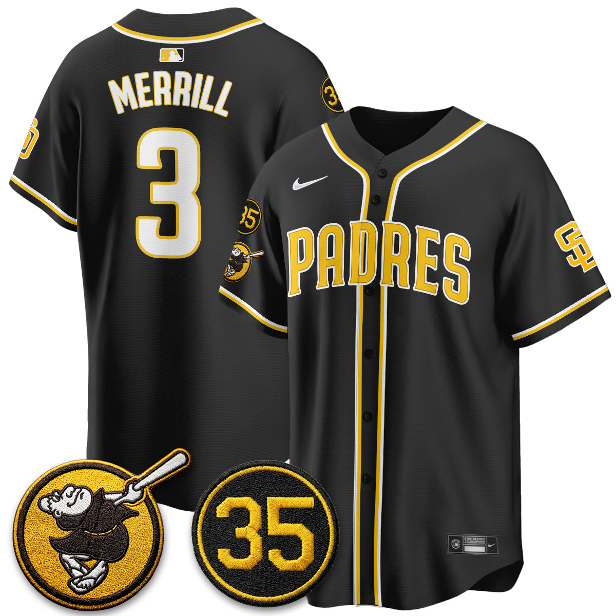 SD 2026 Black Out Style Limited Vapor Jersey - All Stitched-DTD