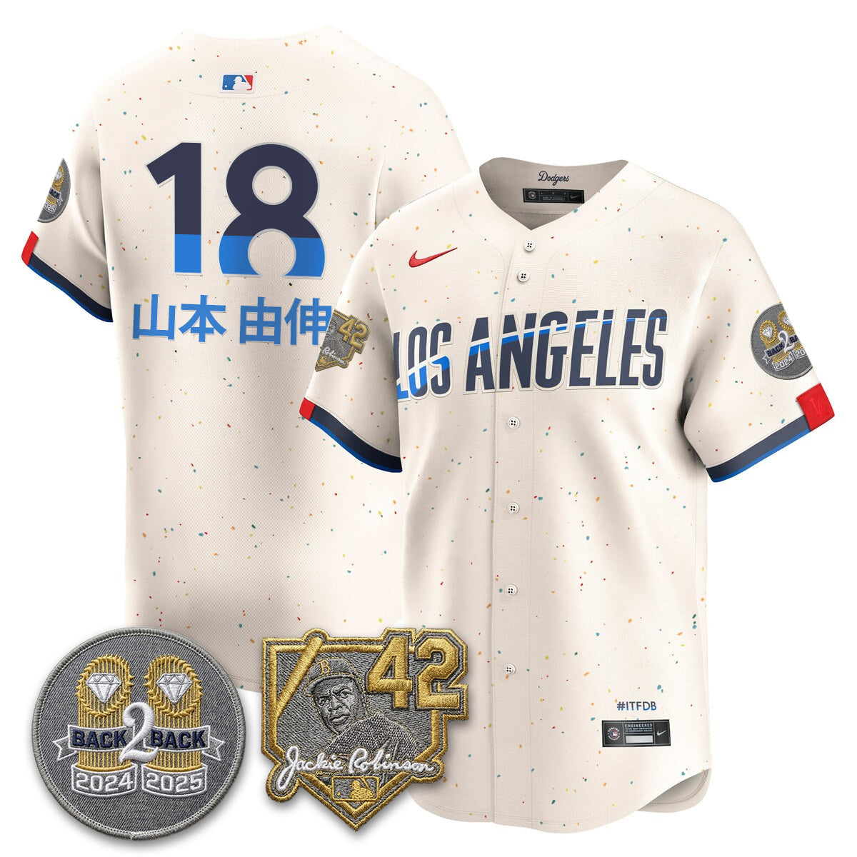 LAD -  2026 Jackie Robinson Day Vapor Limited Jersey - All Stitched-DTD