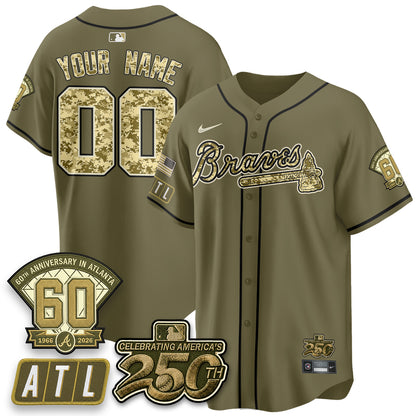 ATL Salute to Service 2026 Vapor Limited Custom Jersey - All Stitched-DTD