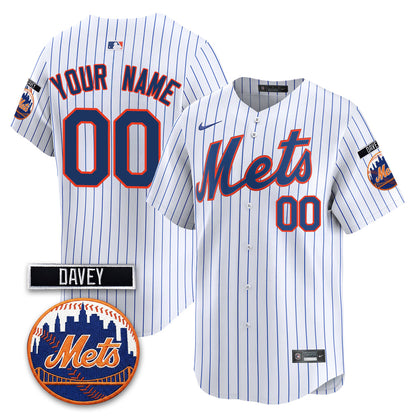 NYM 2026 Davey Johnson Memorial Vapor Custom Limited Jersey - All Stitched-DTD