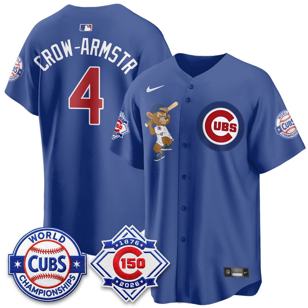 Chicago Cubs Clark Edition Vapor Limited Jersey - Stitched-DTD